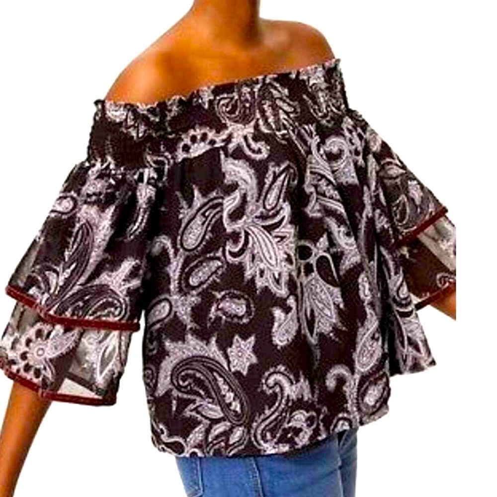 NWT Loft Off the Shoulder Blouse - Size Medium